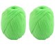 thumbnail image 1 of Feast Algodón Mezclas DIY Chal Bufanda Sombrero Guante Hilo Tejer Cordón Verde 100g 2pcs, 1 of 3