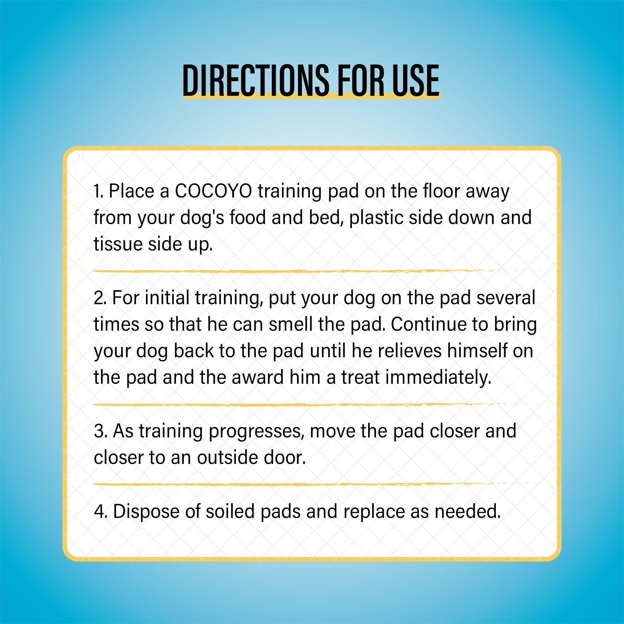 Cocoyo A38 Dog Training Pads, 30"X36", 80 Count, XXL,Blue