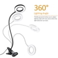 thumbnail image 2 of Tomshine USB Clip-on Light with 3 Color Modes 10 Brightness Dimmable 18 LEDs Reading Lights Eye Protection Kids Desk Lamp Flexible Gooseneck Bedside Night Light, 2 of 7