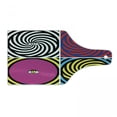 thumbnail image 1 of Psychedelic Cutting Board, Pop Art Style Hypnotic Design Swirling Patterns with Eye in Centre Dizzy Focus, Tempered Glass Cutting and Serving Board, Wine Bottle Shape, Multicolor, by Ambesonne, 1 of 1