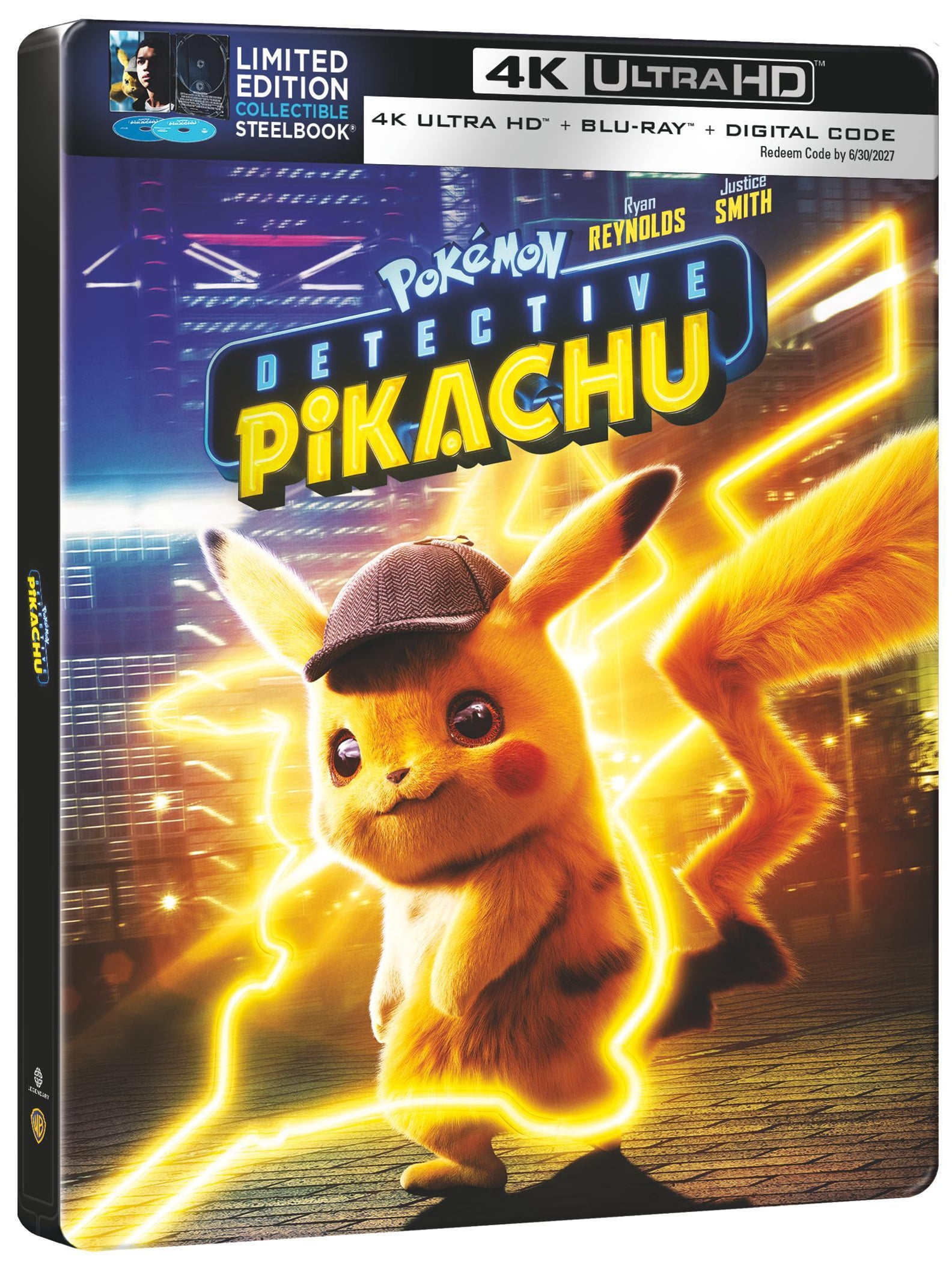 Pokemon Detective Pikachu (Steelbook) (4K Ultra HD + Blu-ray), Family, Warner Bros.