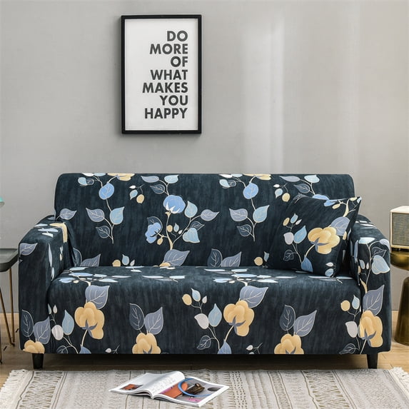 Furniture Covers Printed Couch Cover Stretch Sofa Covers Patterned Slipcovers for Sofas for 1/2/3/4 Cushion Couch With Six Pillow Case