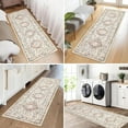 thumbnail image 3 of Yamaziot 2'x6' Boho Runner Rug for Hallway, Washable Laundry Room Rug, Farmhouse Kitchen Mat, Non-Shedding Beige Carpet for Bedroom, Living Room, Dining Room, 3 of 6