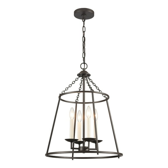 Elk Home 17.25-Inch Wide Joanie Pendant, Transitional, Old Bronze
