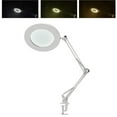 thumbnail image 1 of Magnifying Glass with Light, 10X LED Repair Light, Illuminated Magnifier Lamp with Clip, 2200 Lumens, 3 Color Modes, Adjustable Arm, Magnifying Floor Lamp for Reading, Craft, 1 of 8