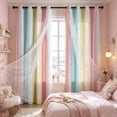 thumbnail image 1 of Cortinas opacas con diseño de estrellas para dormitorio | Cortinas transparentes con cielo estrellado y estrellas troqueladas para oscurecer la habitación, 1 of 6