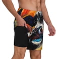 thumbnail image 3 of Goofa Cow Printed Men's Swim Trunks Board Shorts Quick Dry Mens Swimming Trunks with Compression Liner,Breathable Fit Hawaii Beach Shorts-Medium, 3 of 9