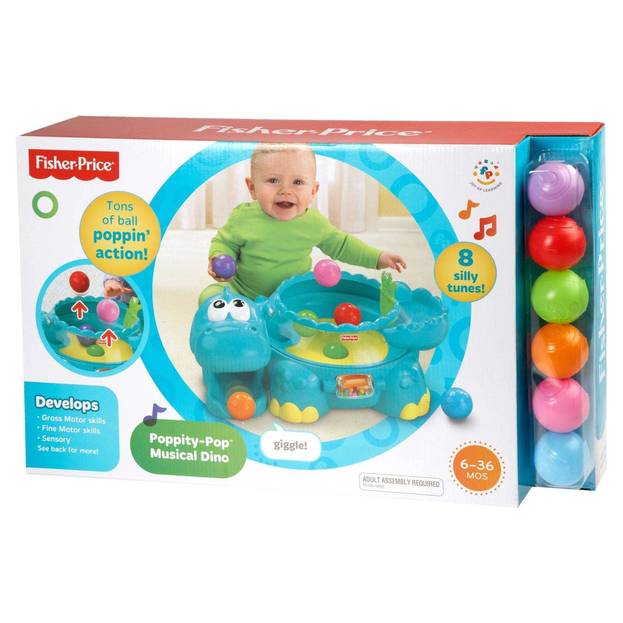 Fisher-Price Poppity Pop Dino Interactive Baby Toy