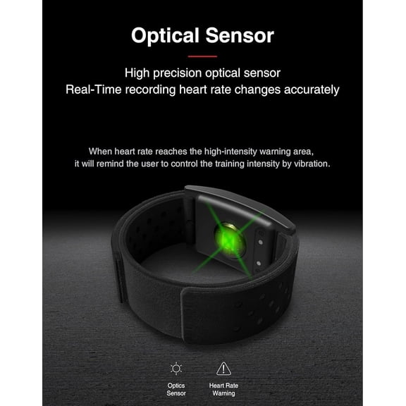 Heart Rate Monitor Armband with Bluetooth 5.0 and ANT  for Polar Beat, , SportsTracker, Zwift,   Run Club, X-Fitness, Etc