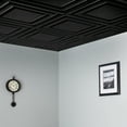 thumbnail image 4 of Genesis 2ft x 2ft Black Icon Relief Ceiling Tiles - Easy Drop-in Installation - Waterproof, Washable and Fire-Rated - High-Grade PVC to Prevent Breakage - Package of 12 Tiles, 4 of 6