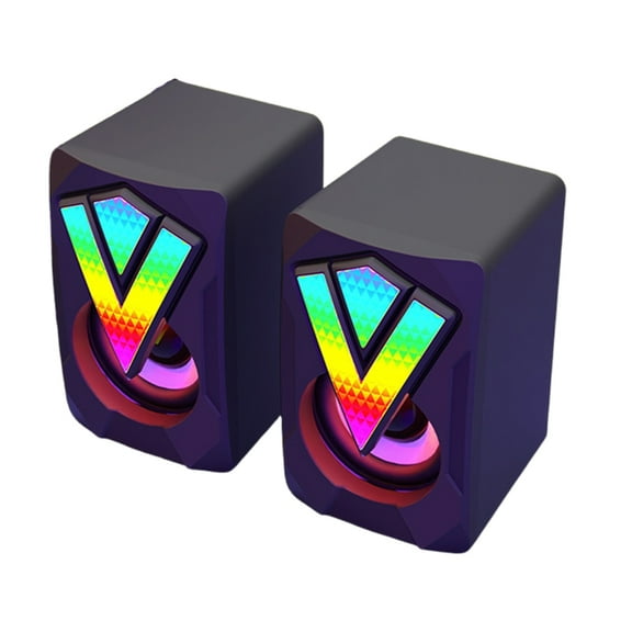 USB Wireds Speaker Subwoofer Soundboxes 3.5mm Input USB Power Computer Speaker for Desktop PC