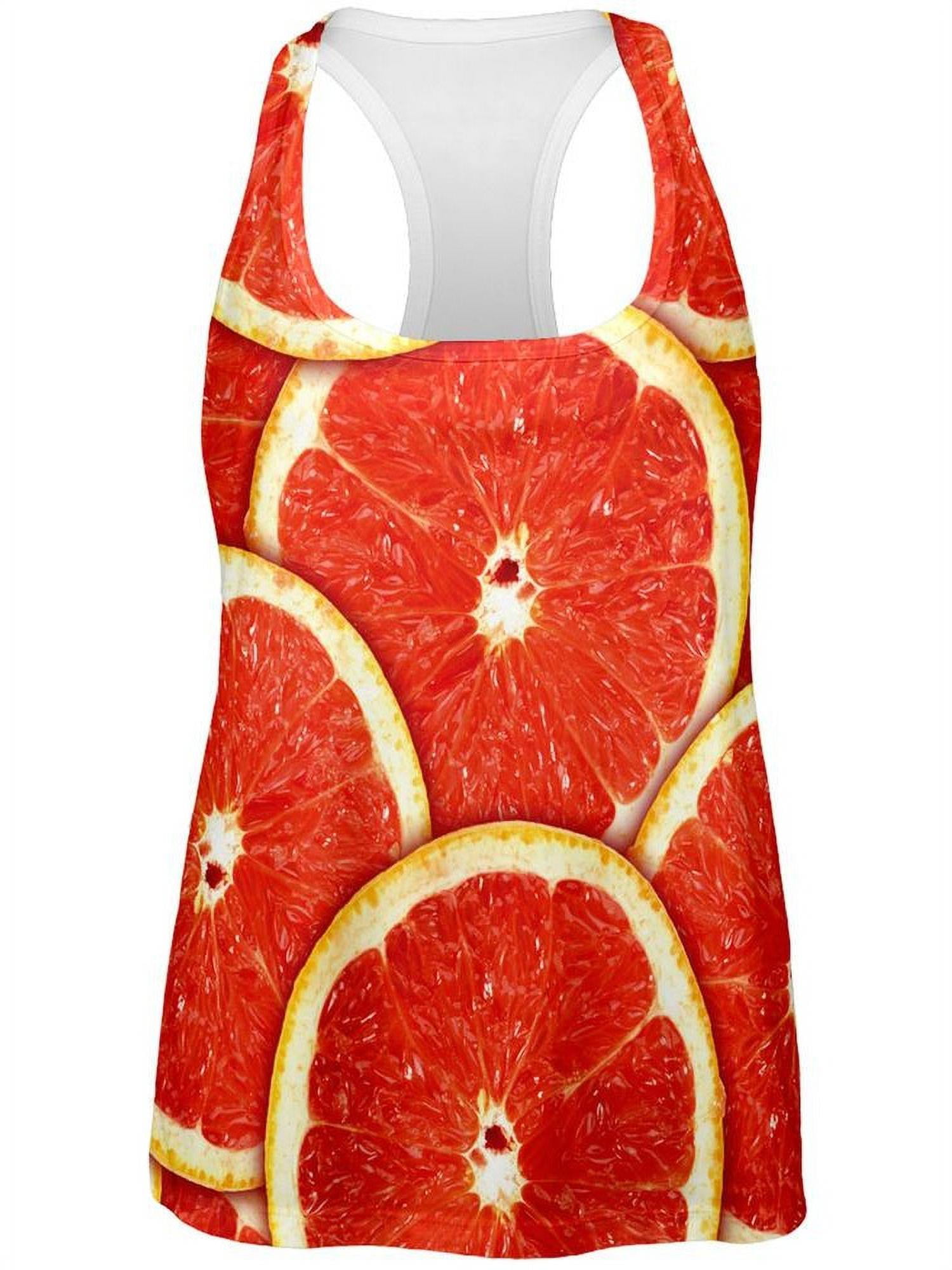 Grapefruit Citrus All Over Adult T-Shirt 