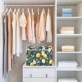 thumbnail image 4 of Yayeee Collapsible Cube Storage Bin with Lid Fabric Closet Decorative Basket with Handles, Floral Lemons, 4 of 7