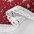 thumbnail image 4 of Coolnut 60" Christmas Snowflake Outdoor Round Tablecloth, Waterproof Stain-Resistant Non-Slip Circular Tablecloth with Umbrella Hole and Zipper for Tabletop Backyard Party BBQ Decor, 4 of 7