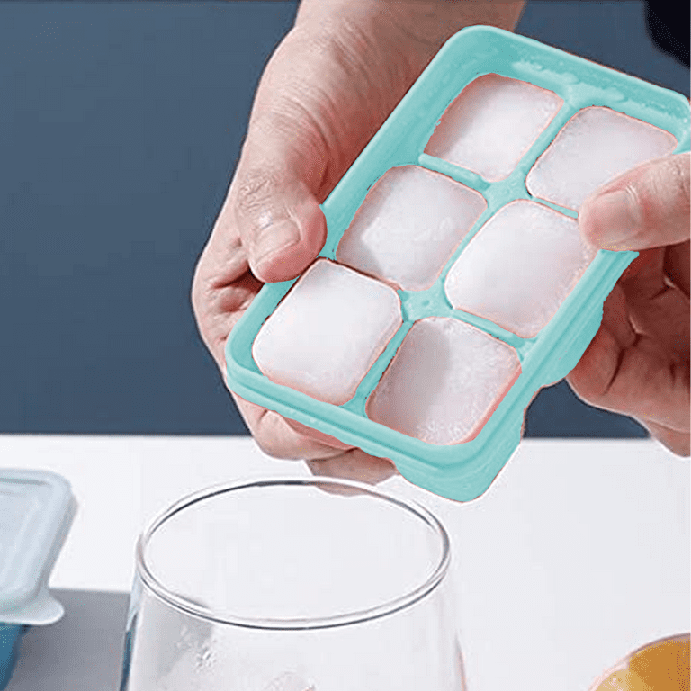 InnOrca Ice Cube Tray for Freezer with Lid & Bin BPA Free, Container & Tong  Stackable 66 Nugget Ice Tray with Spill-Resistant Cover, Easy Release Large  Ice Mold Maker for Cocktails 