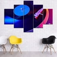 thumbnail image 2 of TISHIRON 5PCS Framed Canvas Wall Art Set,50"x24" DJ to Mix Canvas Art Decor, 2 of 7