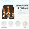 thumbnail image 4 of Kdxio Fall Gnomes Print Men'S Swim Trunks With Compression Liner 7 Inch Inseam Quick Dry Swim Shorts, 4 of 7