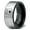 Black Grey Flat Tungsten, variant on Tungsten Police Cop Authority Crest Badge Band Ring 9mm Men Women Comfort Fit Black Flat Cut Brushed Polished