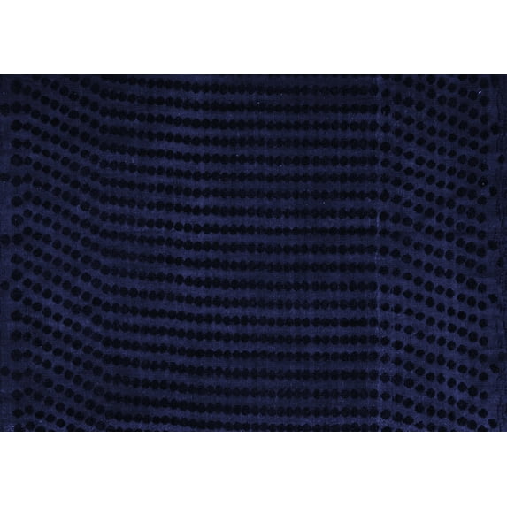 Ahgly Company Machine Washable Indoor Rectangle Abstract Blue Modern Area Rugs, 8' x 10'