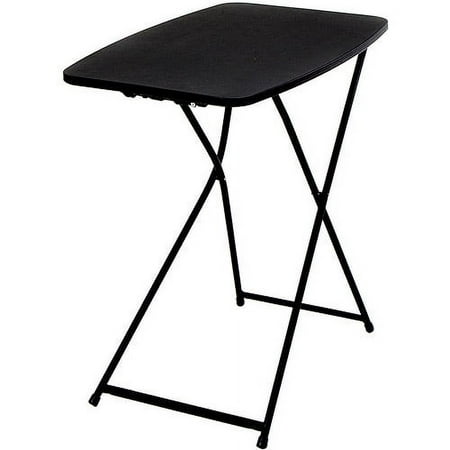 Mainstays Adjustable Height Personal Folding Table, 18" x 26", Black