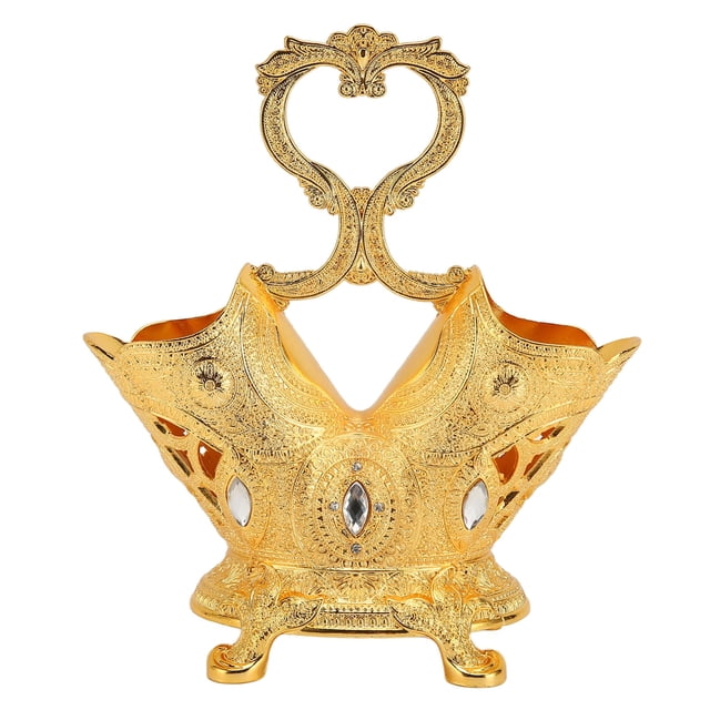 Soporte de metal para utensilios de cocina, estilo europeo, retro, dorado, para mesa, cubiertos, decoración