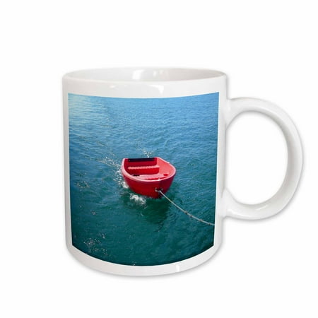

3dRose Little Red-Dinghy Ceramic Mug 15-ounce