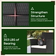 thumbnail image 4 of Aukfa 4 Piece Rattan Outdoor Sofa Patio Conversation Couch Set with 2-Tier Coffee Table&Beige Cushion, 4 of 9