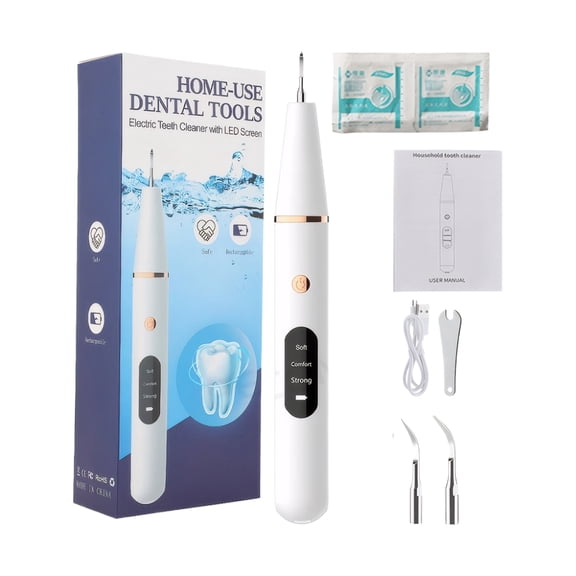 Wosthever Limpiador ultrasónico ForDental Scaler Limpieza Profunda irrigador de dientes limpiador de dientes ultrasónico conveniente Electrodomésticos uno