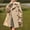 Beige, variant on KidGT Girls & Women's Trench Coat Double Breasted Classic Lapel Outerwear,1# Khaki,15 Years