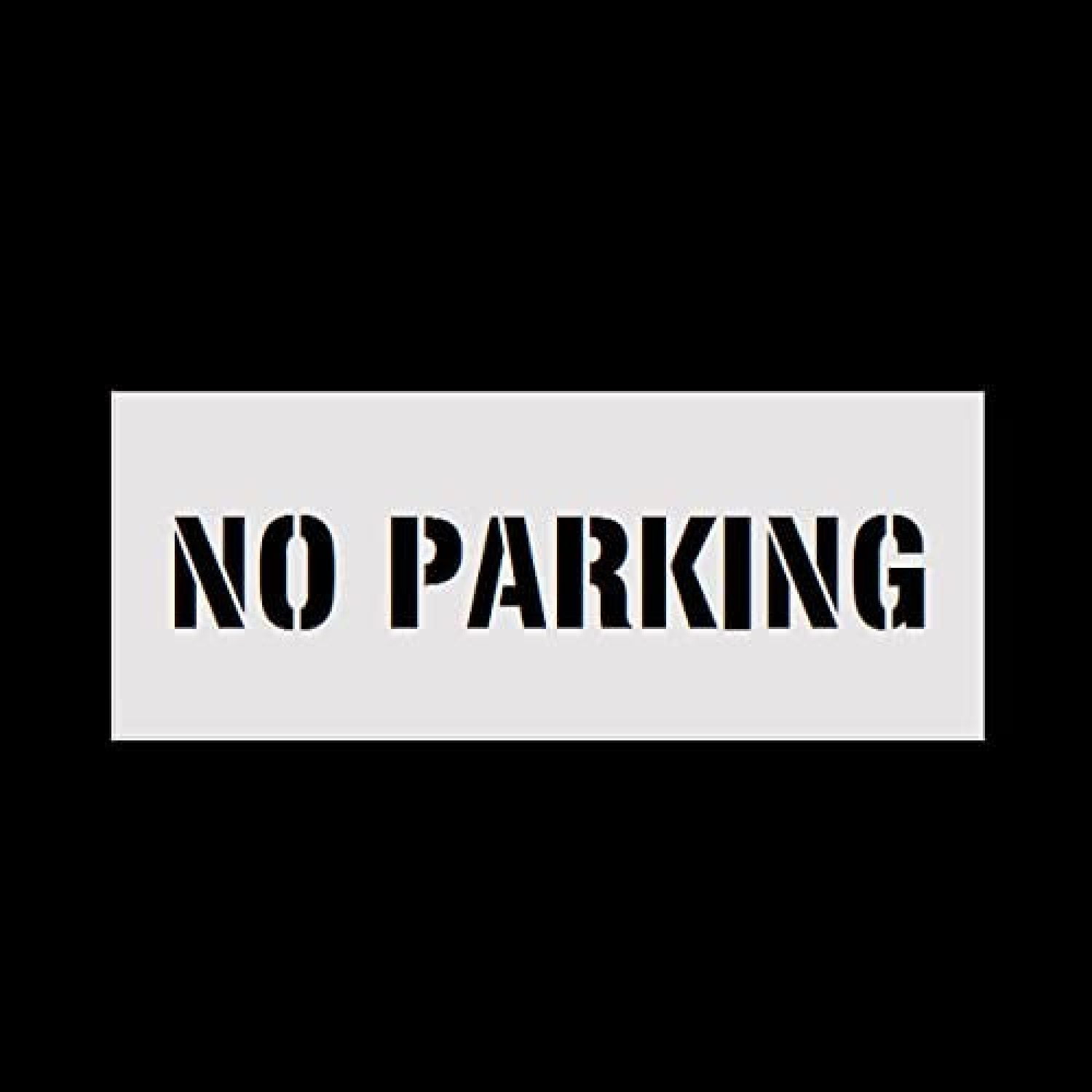 YhbSmt Reusable NO Parking Stencil (4" Letter Height)