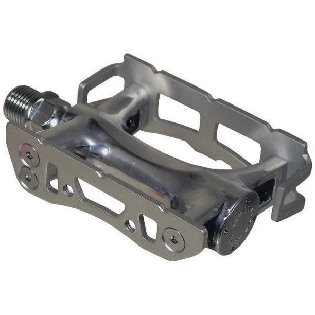 MKS Pedal Royal Nuevo Alloy Pedals 9/16" Polished/Silver 297G Walmart