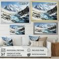 thumbnail image 4 of Designart "Alpine Majesty French Snowy Peaks I" Landscapes Floater Framed Wall Art Living Room, 4 of 7