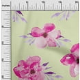 thumbnail image 1 of oneOone Viscose Jersey Fabric Watercolor Leaves & Flower Floral Print Fabric By The Yard 60 Inch Wide, 1 of 5