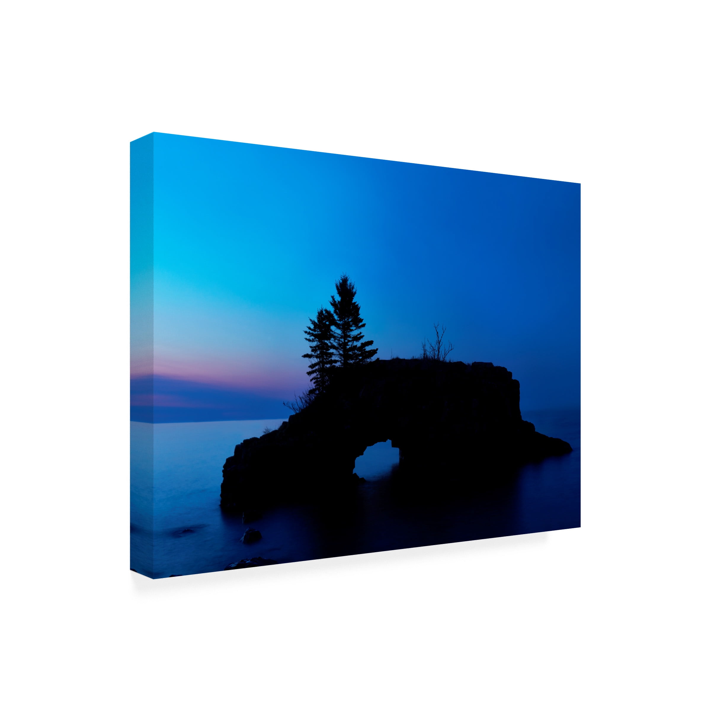 James McLoughlin 'Lakescape XI' Canvas Art