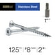thumbnail image 2 of Tornillos para madera exterior Deck Plus 48463 de acero inoxidable, 125 unidades, 2 of 9