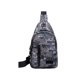 thumbnail image 2 of Bolsa de hombro camuflaje, bolsa de pecho estilo militar, para senderismo, viajes, uso diario, bolsa de hombro casual de camuflaje, bolsa de hombro de tela Oxford, mochila cruzada negra, 2 of 6