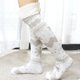 thumbnail image 3 of Mujeres Invierno Punto Grueso Para Botas Extra Largas Calcetines Navidad Alce Patrones De Copo De Nieve Suave Acogedor Cálido Sobre La Rodilla Medias Altas Muslo Calentadores De Pi, 3 of 5