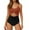 Coffee, variant on RUTAYY Women's One Piece Swimsuits High Waisted Wrap Tie Back Solid Color Water Sport Swimsuit