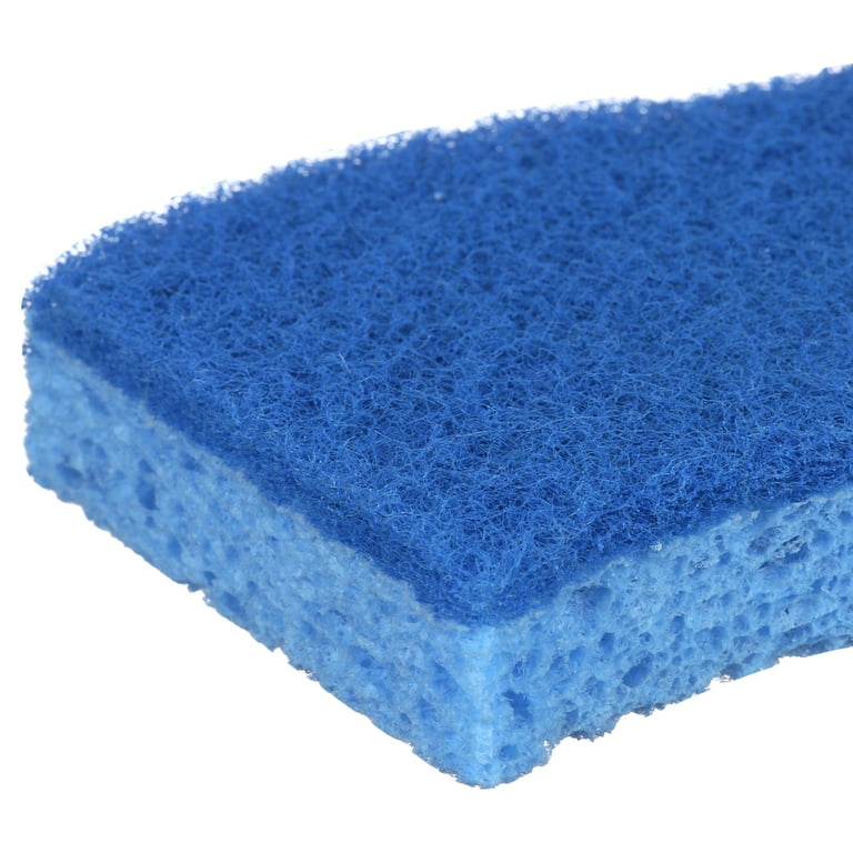 Washable Sponge Set of 2 Blue/gray Reusable Sponges, Washable Scrubbie,  Cotton Waffle Weave and Cotton French Terry,eco Friendly Dish Sponge 