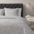 thumbnail image 2 of DESIGN STUDIO Abstract Zebra Light Grey 3-Piece All-Season Soft Woven Matelasse Jacquard Reversible Cotton Blend Quilt Set - King, 2 of 5