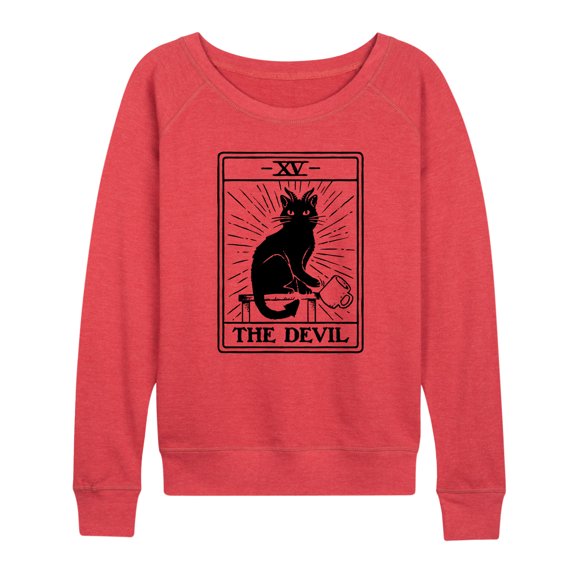 Instant Message - The Devil Tarot - Women's Lightweight French Terry Pullover