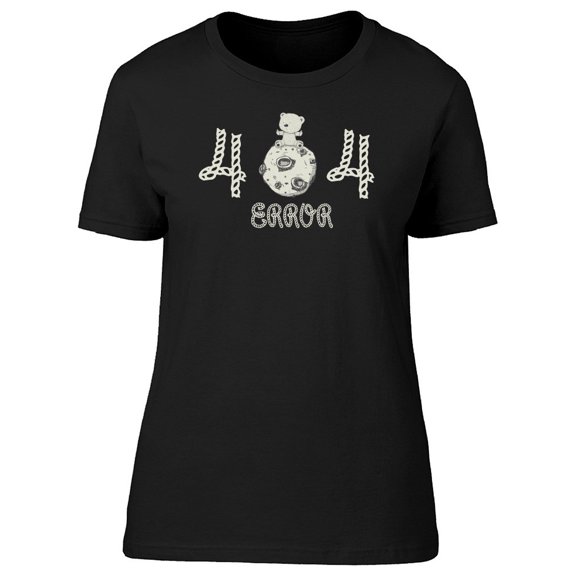 Baby Bear Sitting In The Moon Tee Women's -Image by Shutterstock