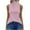 Pink, variant on YYDGH Women's Cowl Neck Tank Top Ruched Draped Sleeveless Vest Summer Solid Color Stretchy Blouse White S