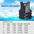 thumbnail image 2 of Adult Buoyancy Safety Vest Portable Life Jacket for Water Ski Swimming Fishing Boating Kayak, 2 of 8