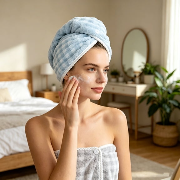 Beforeyayn Extra Large Thickened Hair Drying Towel,Fast dry microfiber hair towel for bathroom and home use great for busy moms and frequent travelers