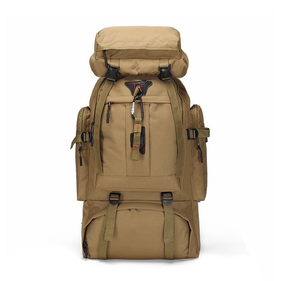 Eigraketly al aire libre 80L de nylon de gran capacidad deportiva para acampar Bolsa de almacenamiento de montañismo de Ropa Deportiva, Zapatos Amarillo