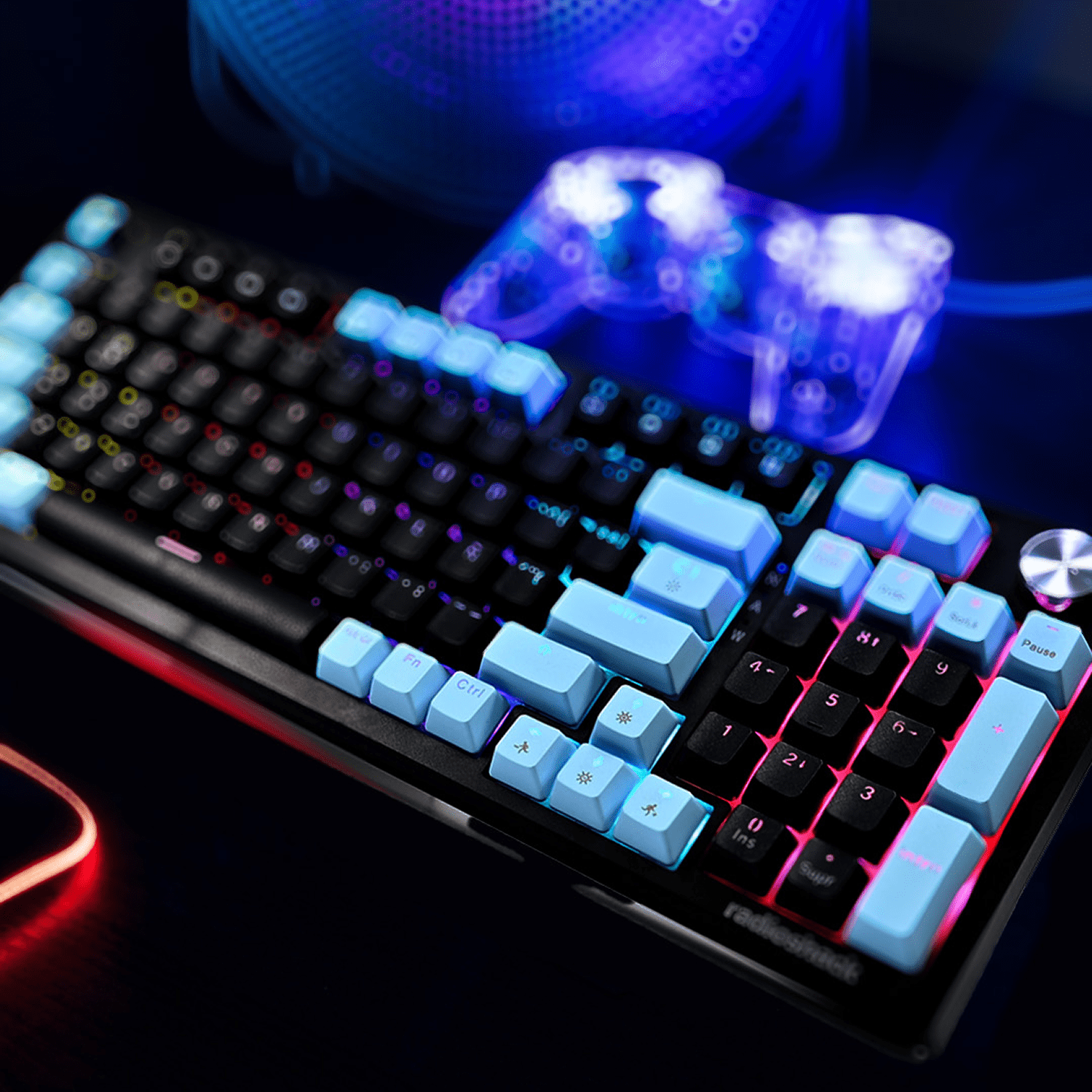 RadioShack Mechanical Wired Gaming Keyboard 96 Keys with Rainbow light