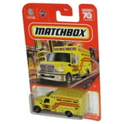 Matchbox International Workstar Ambulance (2023) Mattel Yellow Toy 38/100