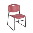 thumbnail image 2 of 48" x 30" Flip Top Mobile Training Table- Cherry & 2 Stack Chairs, 2 of 6