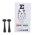 thumbnail image 1 of Pocket Eye Exam Chart, ABS Eye Chart Eyesight  Tool Double Sided Sturdy  for Optometrists for Hospital, 1 of 8